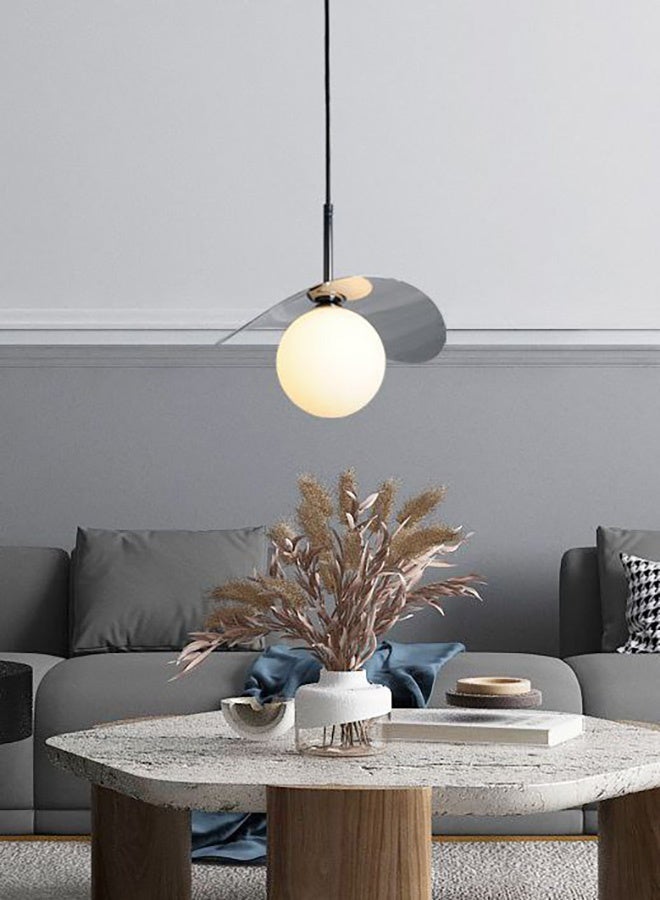 SPOLUX Modern Lighting, Single pendent, Light, Minimal modern Pendent, Chrome Color, 27x22x100 cm, Suitable for bedroom and living room, Bedside light - Image 2